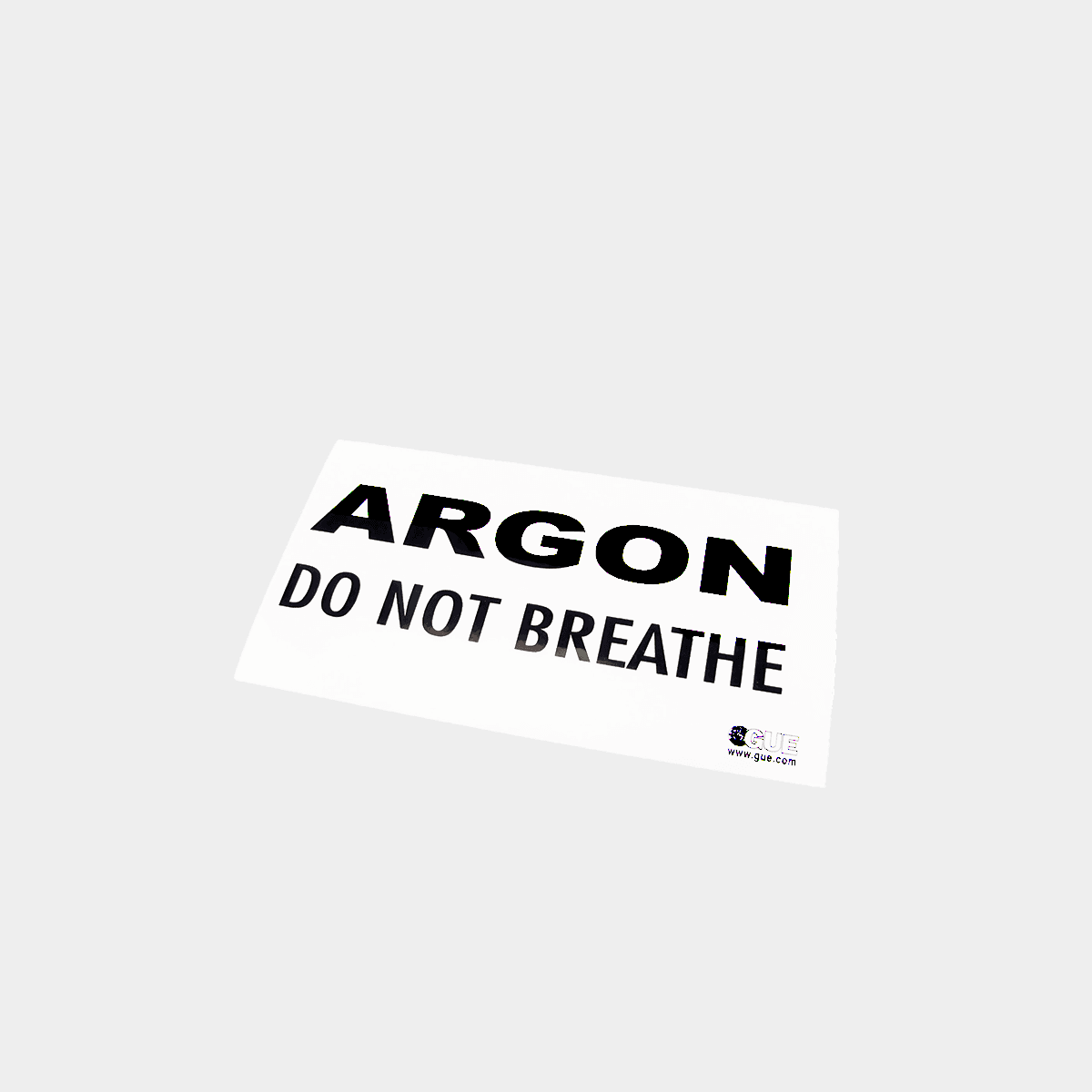 Halcyon Argon Warning Decal