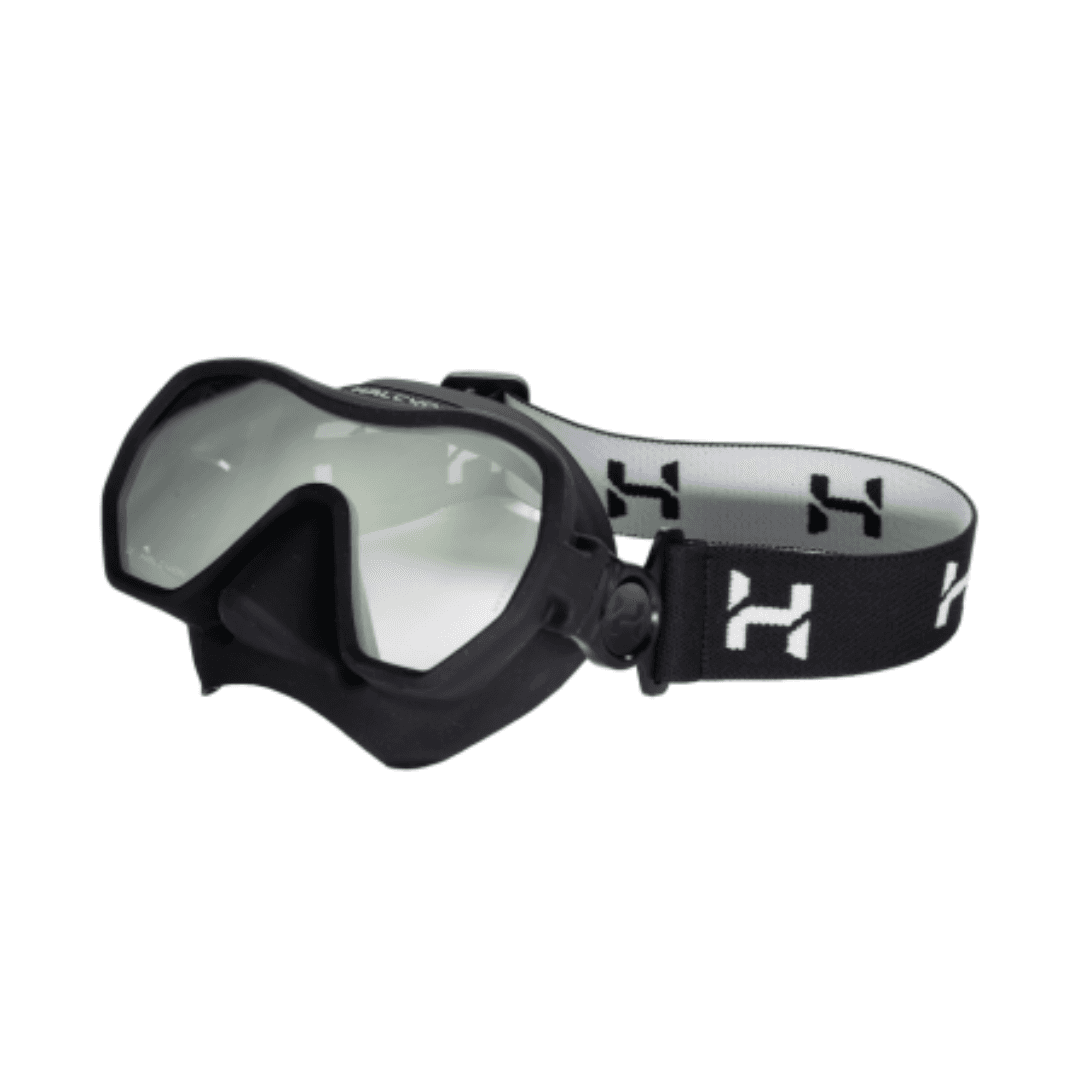 Halcyon Omnis mask black with black elastic strap