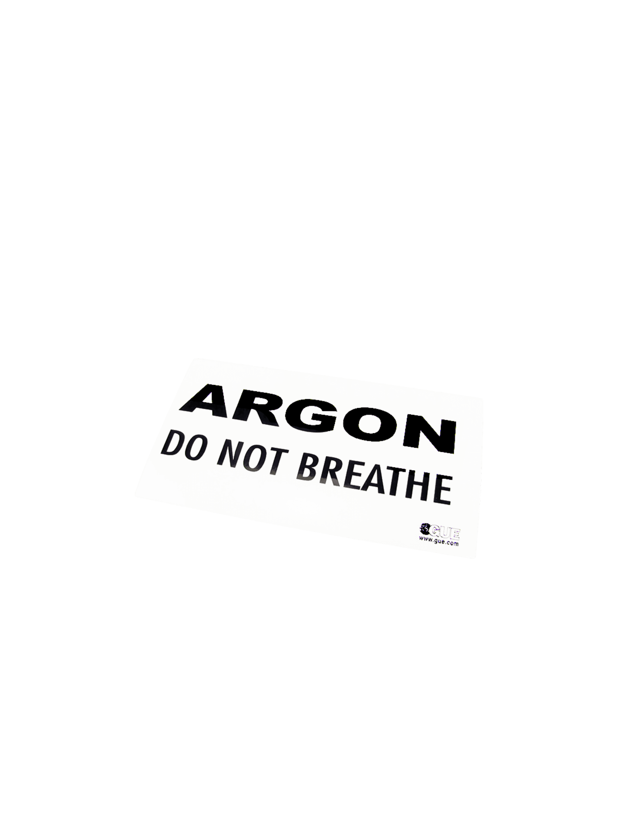 Halcyon Argon Warning Decal