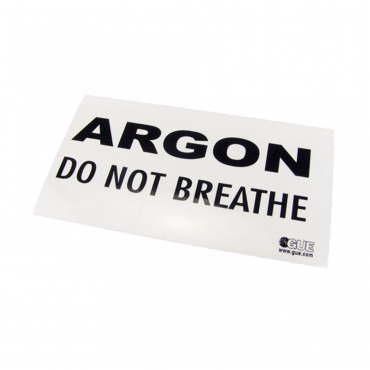 Argon Warning Decal